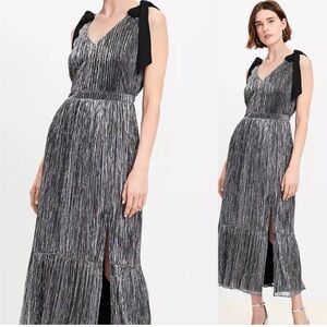 Loft metallic Elegant Black Evening Dress